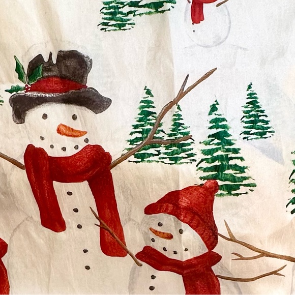 🎄NWOT Holiday Snowman Polyester Shower Curtain by St. Nicholas Square - Picture 5 of 7
